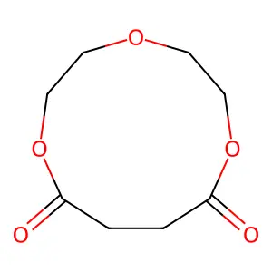 1,4,7-Trioxacycloundecane-8,11-dione structure