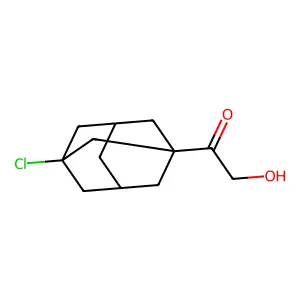 Ketone, 1-chloro-3-adamantyl hydroxymethyl structure