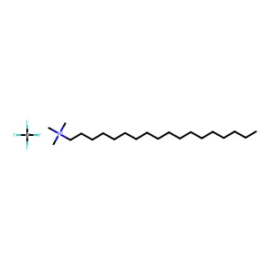Ammonium, octadecyltrimethyl-, tetrafluoroborate(1-) structure