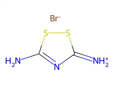 1,2,4-Dithiazolidine-3,5-diimine--hydrogen bromide (1/1) structure