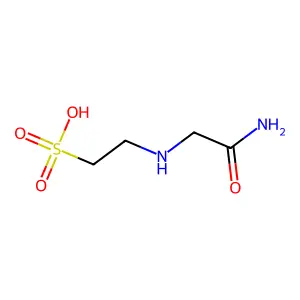 N-(2-acetamido)-2-aminoethanesulfonic acid structure