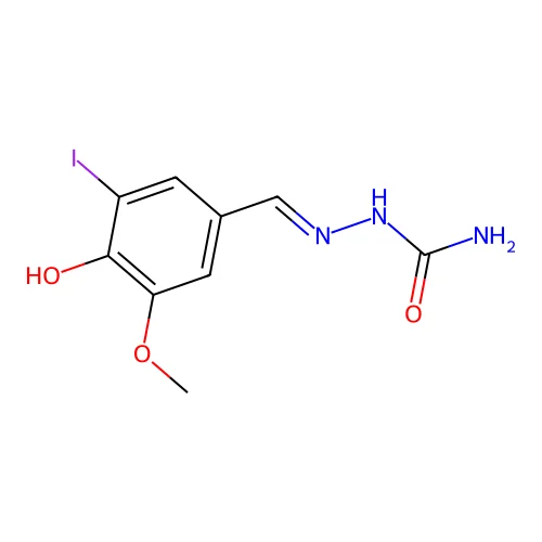 5-Iodovanillin semicarbazone structure