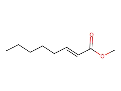 2-Octenoic acid, methyl ester structure