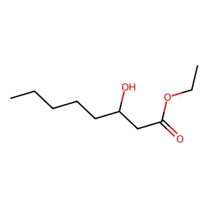 Ethyl 3-hydroxyoctanoate structure