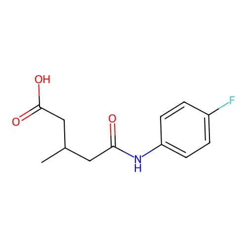 5-(4-Fluoroanilino)-3-methyl-5-oxopentanoic acid structure