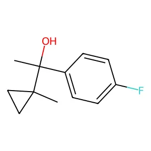 4-Fluoro-alpha-methyl-alpha-(1-methylcyclopropyl)benzenemethanol structure