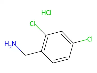 Benzenemethanamine, 2,4-dichloro-, hydrochloride structure
