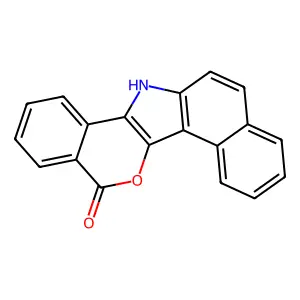 5-oxo-5H-benzo(e)isochromeno(4,3-b)indole structure