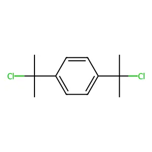 Benzene, 1,4-bis(1-chloro-1-methylethyl)- structure