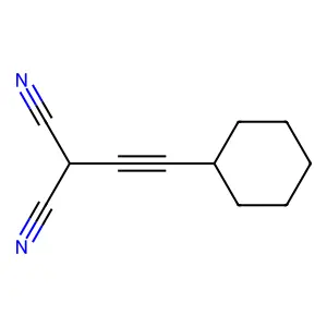 Malononitrile, (1-ethynylcyclohexyl)- structure