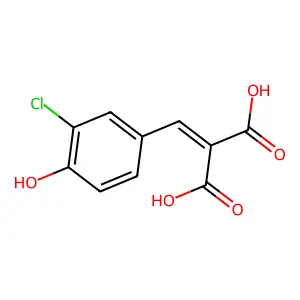 Malonic acid, (3-chloro-4-hydroxybenzylidene)- structure