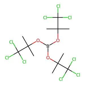 Boric acid, tris(2,2,2-trichloro-1,1-dimethylethyl) ester structure