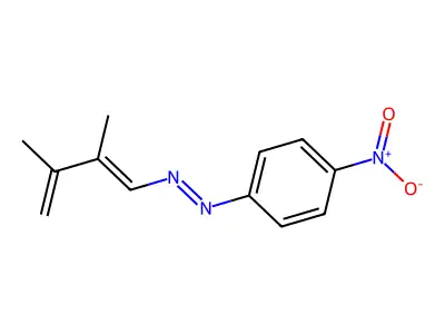 2,3-Dimethylbuta-1,3-dienyl-(4-nitrophenyl)diazene structure
