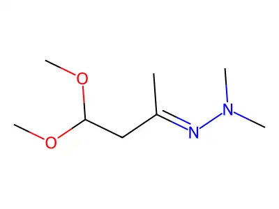 N-(4,4-dimethoxybutan-2-ylideneamino)-N-methylmethanamine structure