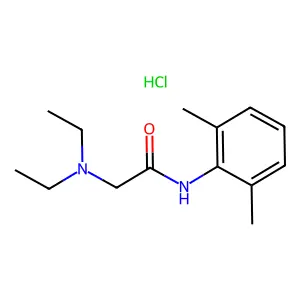 Lidocaine Hydrochloride structure
