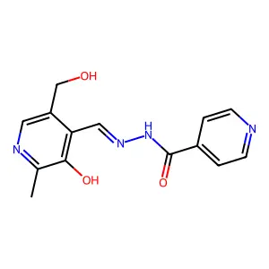 Pyridoxal Isonicotinoyl Hydrazone structure