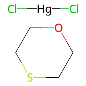 1,4-Oxathiane compd. with mercuric chloride structure