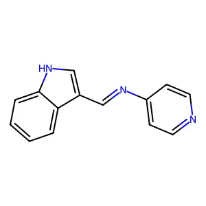 3-(N-(4-Pyridyl)formimidoyl)indole structure