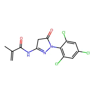 N-(4,5-Dihydro-5-oxo-1-(2,4,6-trichlorophenyl)-1H-pyrazol-3-yl)methacrylamide structure