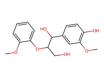 4-[1-Hydroxy-2-(hydroxymethoxy)-2-(2-methoxyphenyl)ethyl]-2-methoxyphenol structure