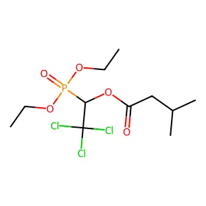 2,2,2-Trichloro-1-(diethoxyphosphoryl)ethyl 3-methylbutanoate structure