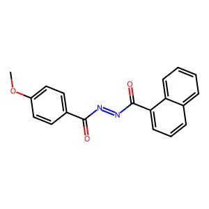 1-(p-Methoxybenzoyl)-2-(1-naphthoyl)hydrazine structure