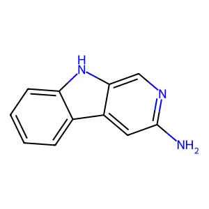 9H-Pyrido(3,4-b)indol-3-amine structure