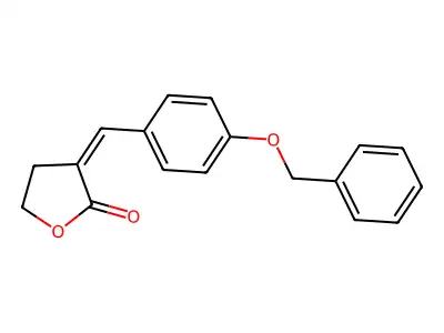 3-[(4-Phenylmethoxyphenyl)methylidene]oxolan-2-one structure