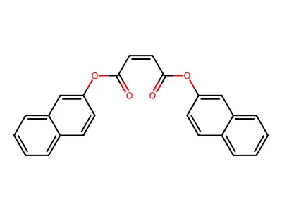 Dinaphthalen-2-yl but-2-enedioate structure
