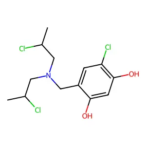 Resorcinol, 4-((bis(2-chloropropyl)amino)methyl)-6-chloro- structure