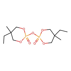 2,2'-Oxybis(5-ethyl-5-methyl-1,3,2-dioxaphosphorinane) 2,2'-dioxide structure