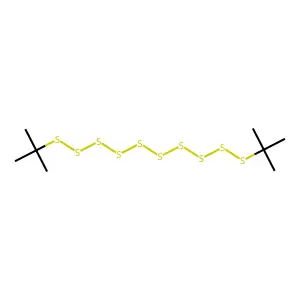 Di-tert-butyldecasulfane structure