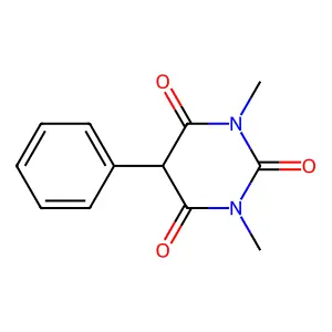 1,3-Dimethyl-5-phenyl-2,4,6(1H,3H,5H)-pyrimidinetrione structure