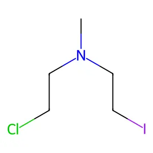 Diethylamine, 2-chloro-2'-iodo-N-methyl- structure