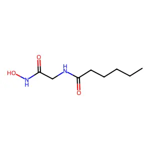 2-Hexanamidoacetohydroxamic acid structure