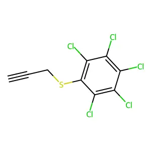 Sulfide, pentachlorophenyl 2-propynyl structure