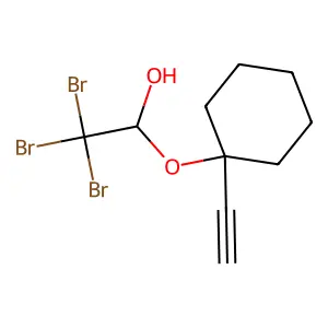 Ethanol, 1-(1-ethynylcyclohexyloxy)-2,2,2-tribromo- structure