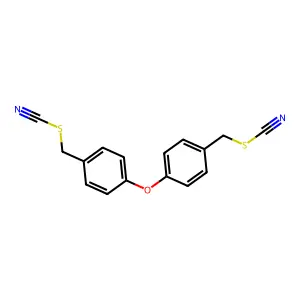 Ether, bis(4,4'-thiocyanatomethylphenyl) structure