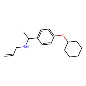 Ethylamine, N-allyl-1-(p-(cyclohexyloxy)phenyl)- structure