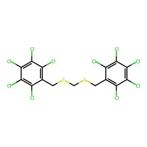 Methane, bis(pentachlorobenzylthio)- structure
