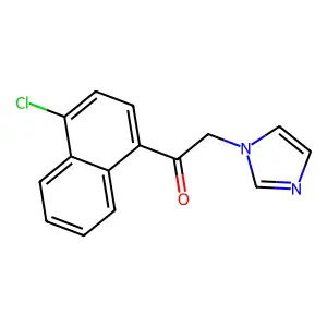 1-(4-Chloronaphthalen-1-yl)-2-(1h-imidazol-1-yl)ethanone structure
