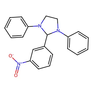 Imidazolidine, 1,3-diphenyl-2-(m-nitrophenyl)- structure