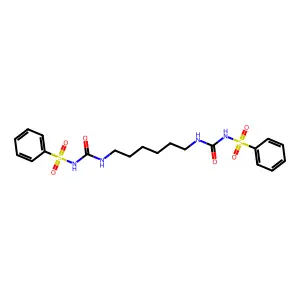 Urea, 1,1'-hexamethylenebis(3,3'-benzenesulfonyl- structure