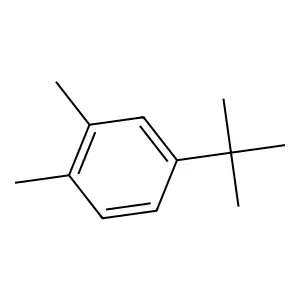 Benzene, 4-(1,1-dimethylethyl)-1,2-dimethyl- structure