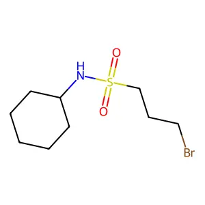 3-Bromo-N-cyclohexylpropane-1-sulfonamide structure
