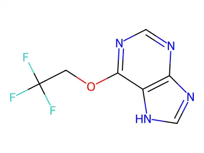 Purine, 6-(2,2,2-trifluoroethoxy)- structure
