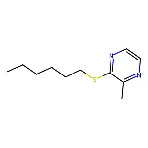 2-(Hexylthio)-3-methylpyrazine structure