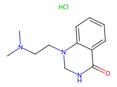 4(1H)-Quinazolinone, 2,3-dihydro-1-(2-(dimethylamino)ethyl)-, hydrochloride structure