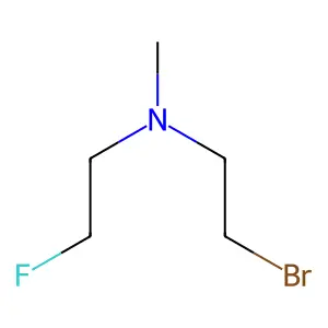 (2-Bromoethyl)(2-fluoroethyl)methylamine structure