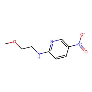 Pyridine, 2-((2-methoxyethyl)amino)-5-nitro- structure